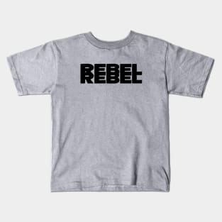 Rebel Rebel, black Kids T-Shirt